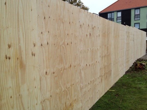 Plywood Fence