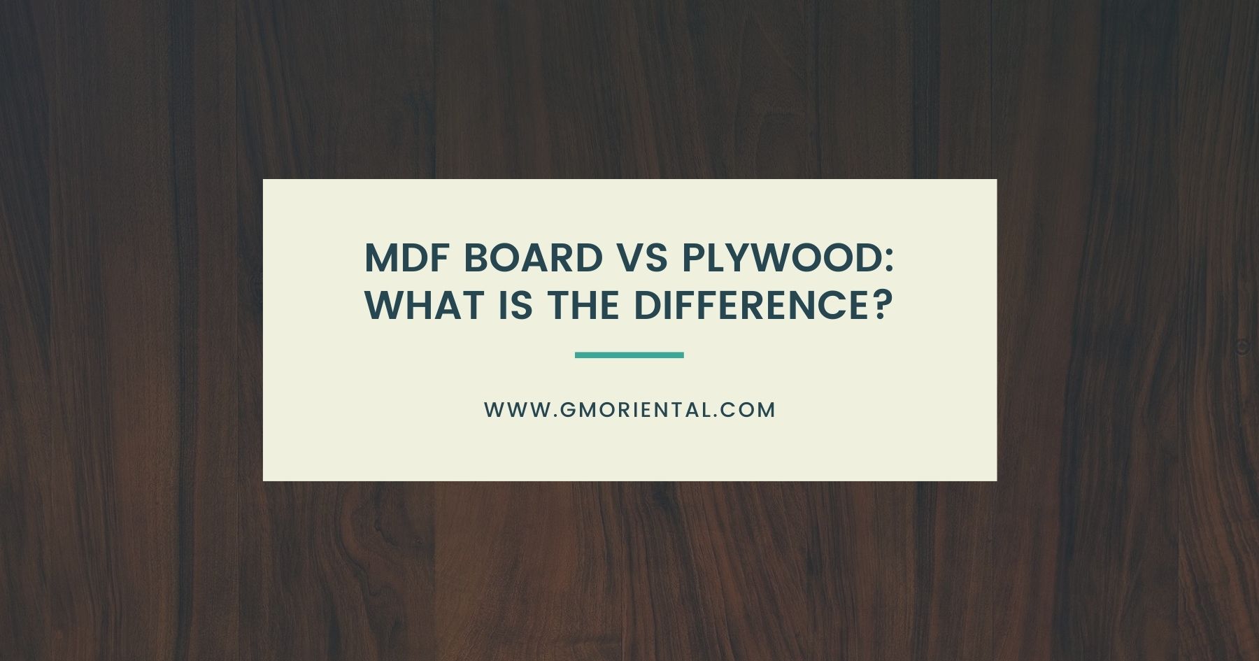 MDF Board vs Plywood: What is the Difference?